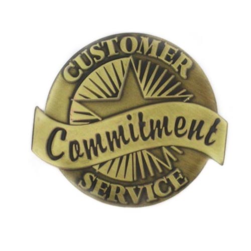 Customer Commitment Lapel Pins