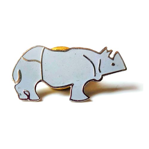 Rhinoceros Lapel Pins